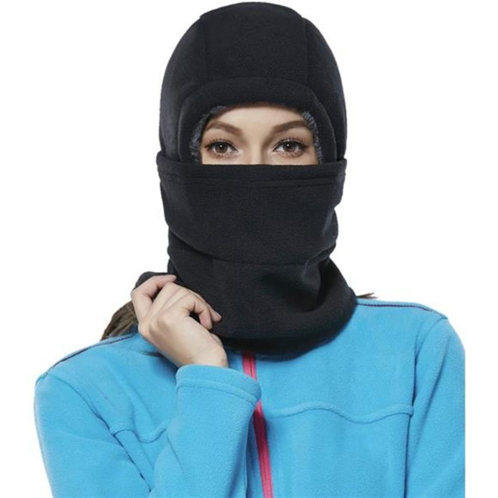 Winter Balaclava Fleece Hood Ski Mask for Women Kids, Thermal Face Cover Hat Cap